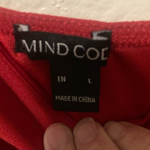 Mind Code Strapless Red Dress - Picture 3 of 4